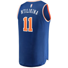 Load image into Gallery viewer, 11 - Youth Fanatics Branded Frank Ntilikina Royal New York Knicks Fast Break Replica Jersey - Icon Edition - Blue