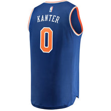 Load image into Gallery viewer, 00 - Men&#39;s Fanatics Branded Enes Kanter Royal New York Knicks Fast Break Road Replica Player Jersey - Icon Edition - Blue