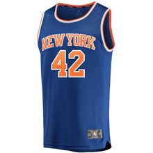 Load image into Gallery viewer, 42 - Men&#39;s Fanatics Branded Lance Thomas Royal New York Knicks Fast Break Road Replica Player Jersey - Icon Edition - Blue