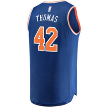 Load image into Gallery viewer, 42 - Men&#39;s Fanatics Branded Lance Thomas Royal New York Knicks Fast Break Road Replica Player Jersey - Icon Edition - Blue