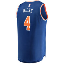 Load image into Gallery viewer, 04 - Youth Fanatics Branded Isaiah Hicks Blue New York Knicks Fast Break Player Jersey - Icon Edition - Blue