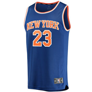 23 - Youth Fanatics Branded Wesley Matthews Royal New York Knicks Fast Break Replica Jersey - Icon Edition - Blue