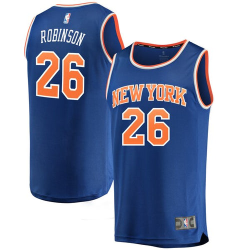 26 - Men's Fanatics Branded Mitchell Robinson Blue New York Knicks Fast Break Replica Jersey – Icon Edition - Blue