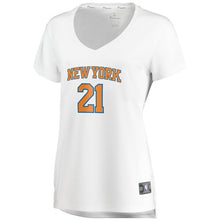 Load image into Gallery viewer, 21 - Women&#39;s Fanatics Branded Damyean Dotson White New York Knicks Fast Break Replica Jersey - Association Edition - White