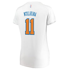 Load image into Gallery viewer, 11 - Women&#39;s Fanatics Branded Frank Ntilikina White New York Knicks Fast Break Replica Jersey - Association Edition - White