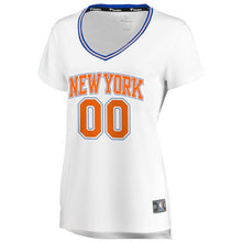 Load image into Gallery viewer, 00 - Women&#39;s Fanatics Branded White New York Knicks Fast Break Replica Custom Jersey – Statement Edition - White
