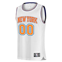 Load image into Gallery viewer, 00 - Youth Fanatics Branded White New York Knicks Fast Break Replica Custom Jersey – Statement Edition - White
