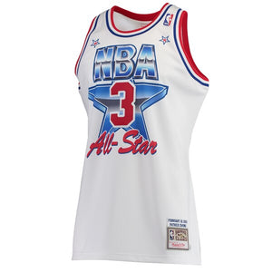 03 - Men's Mitchell & Ness Patrick Ewing White New York Knicks Hardwood Classics 1991 All-Star Authentic Jersey - White