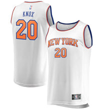 Load image into Gallery viewer, 20 - Men&#39;s Fanatics Branded Kevin Knox White New York Knicks Fast Break Jersey - Association Edition - White