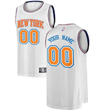 Load image into Gallery viewer, 00 - Men&#39;s Fanatics Branded White New York Knicks Fast Break Custom Replica Jersey - Statement Edition - White