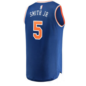 05 - Men's Fanatics Branded Dennis Smith Jr Royal New York Knicks Fast Break Replica Jersey – Icon Edition - Blue