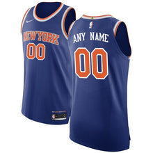 Load image into Gallery viewer, 00 - Men&#39;s Nike Blue New York Knicks Authentic Custom Jersey - Icon Edition - Blue