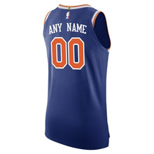 Load image into Gallery viewer, 00 - Men&#39;s Nike Blue New York Knicks Authentic Custom Jersey - Icon Edition - Blue