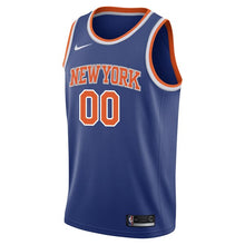 Load image into Gallery viewer, 00 - Men&#39;s Nike Blue New York Knicks Swingman Custom Jersey - Icon Edition - Blue