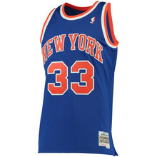 Load image into Gallery viewer, 33 - Men&#39;s Mitchell &amp; Ness Patrick Ewing Blue New York Knicks Big &amp; Tall Hardwood Classics Jersey - Blue