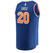 Load image into Gallery viewer, 20 - Youth Fanatics Branded Kevin Knox Blue New York Knicks Fast Break Replica Jersey - Icon Edition - Blue