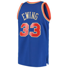 Load image into Gallery viewer, 33 - Men&#39;s Mitchell &amp; Ness Patrick Ewing Royal New York Knicks 2019 Chinese New Year Swingman Throwback Jersey - Blue
