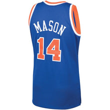 Load image into Gallery viewer, 14 - Men&#39;s Mitchell &amp; Ness Anthony Mason Blue New York Knicks 1991-92 Hardwood Classics Swingman Jersey - Blue