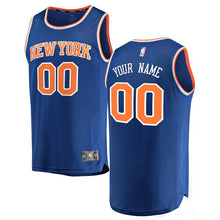 Load image into Gallery viewer, 00 - Men&#39;s Fanatics Branded Blue New York Knicks Fast Break Custom Replica Jersey - Icon Edition - Blue