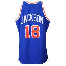 Load image into Gallery viewer, 18 - Mens Mitchell &amp; Ness Phil Jackson Royal Blue New York Knicks 1972-73 Authentic Basketball Jersey - Blue