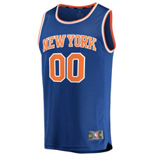 Load image into Gallery viewer, 00 - Men&#39;s Fanatics Branded Blue New York Knicks Fast Break Custom Replica Jersey - Icon Edition - Blue