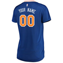 Load image into Gallery viewer, 00 - Women&#39;s Fanatics Branded Royal New York Knicks Fast Break Custom Jersey - Icon Edition - Blue