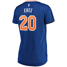 Load image into Gallery viewer, 20 - Women&#39;s Fanatics Branded Kevin Knox Blue New York Knicks Fast Break Replica Jersey – Icon Edition - Blue