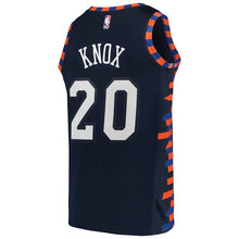 Load image into Gallery viewer, 20 - Men&#39;s Nike Kevin Knox Navy New York Knicks City Edition Swingman Jersey - Navy